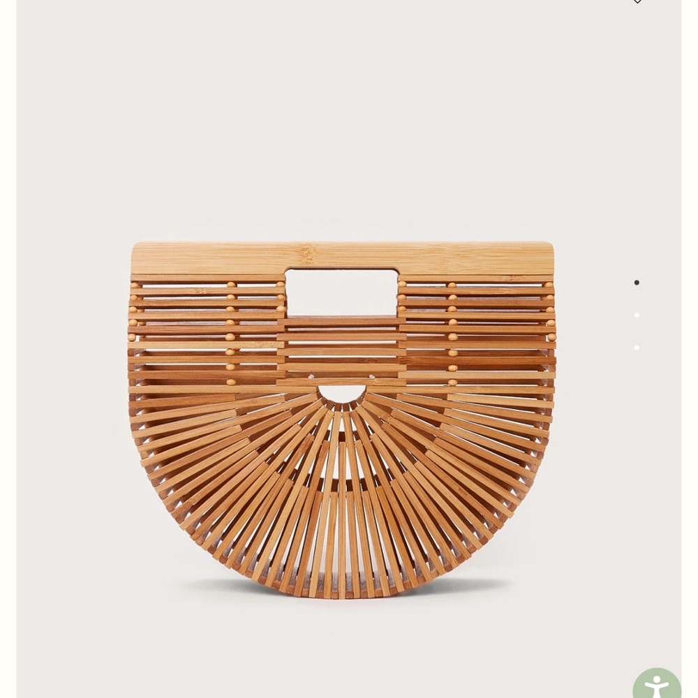 Cult Gaia Gaia’s Arc Wooden Purse